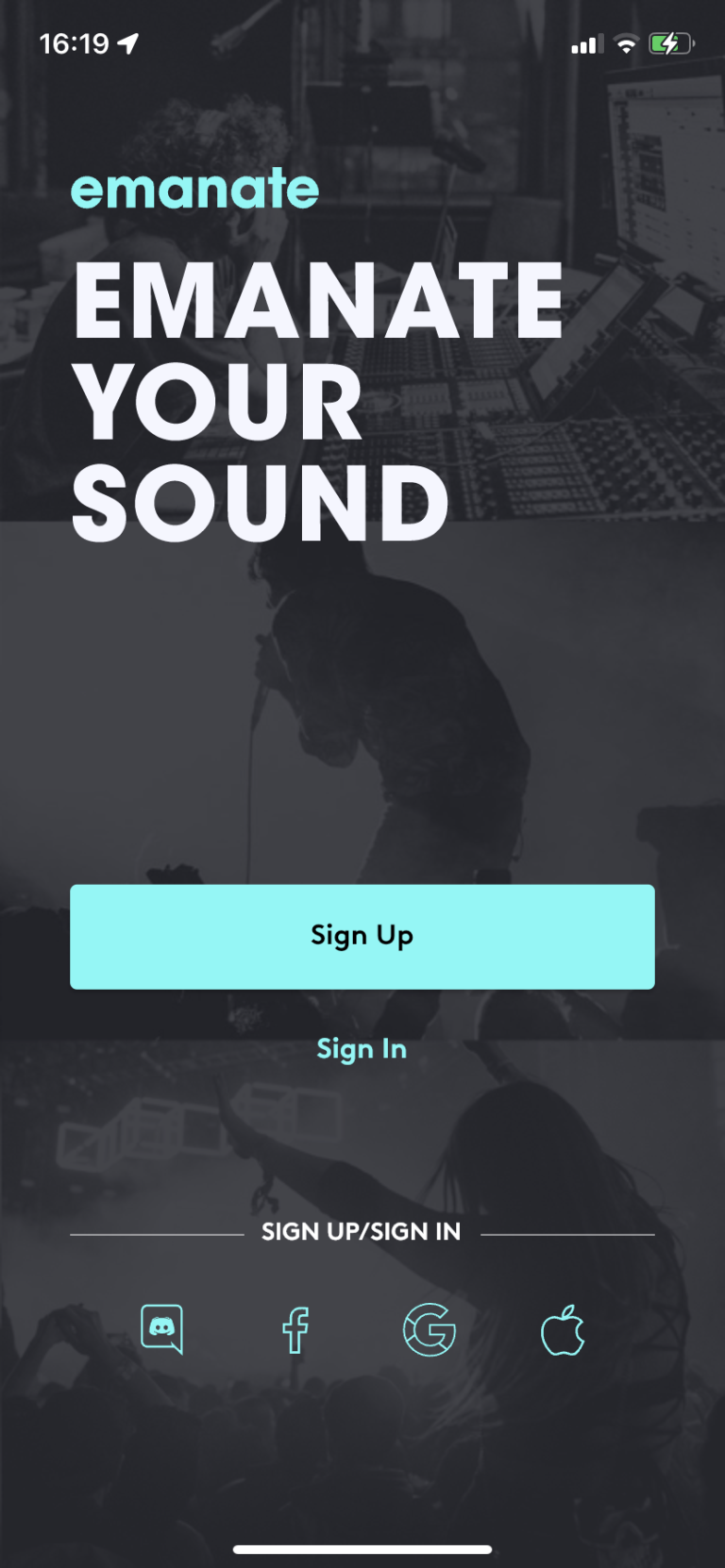 Emanate Beta Web3 for musicians iOS app screenshots