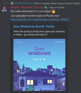 Pianity Discord channels and account connection screenshots