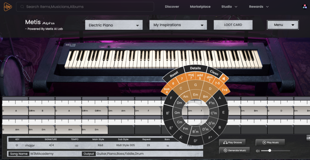 Metis AI interface