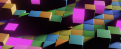 Web3 Music Academy cubes background